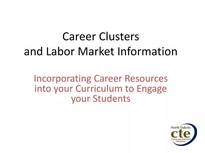 career clusters and labor market information