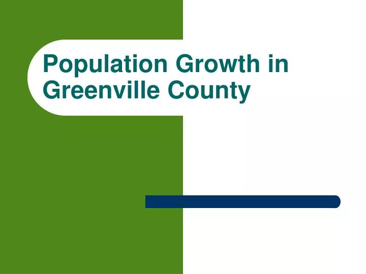 population growth in greenville county