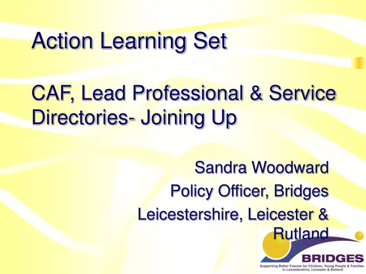 action learning set caf lead professional service directories joining up