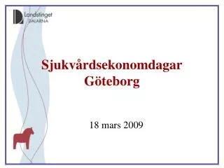Sjukvårdsekonomdagar Göteborg