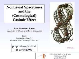 Nontrivial Spacetimes and the (Cosmological) Casimir Effect