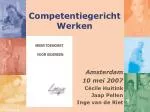 Competentiegericht Werken - slide 1