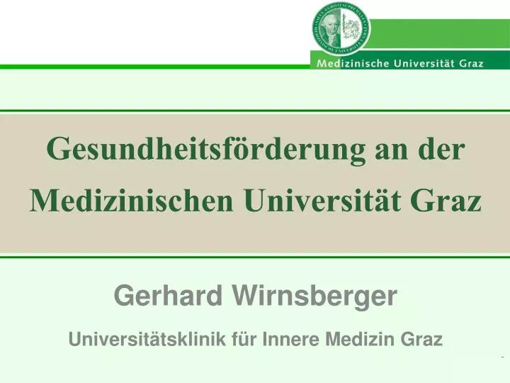 gerhard wirnsberger universit tsklinik f r innere medizin graz