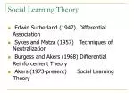 Social Learning Theory - slide 1