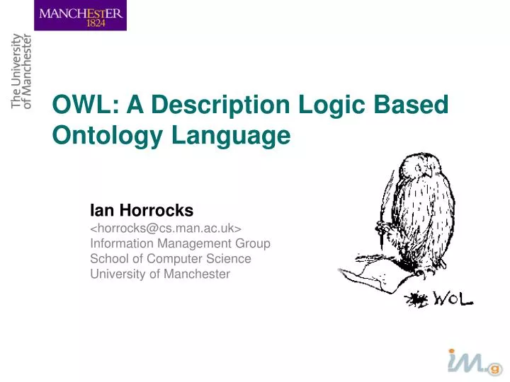 owl a description logic based ontology language