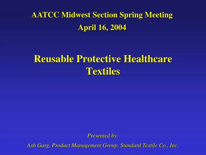 reusable protective healthcare textiles