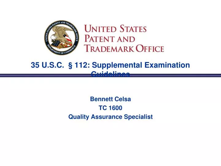 35 u s c 112 supplemental examination guidelines