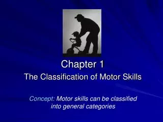 Chapter 1 The Classification of Motor Skills Concept: Motor skills can be classified into general categories