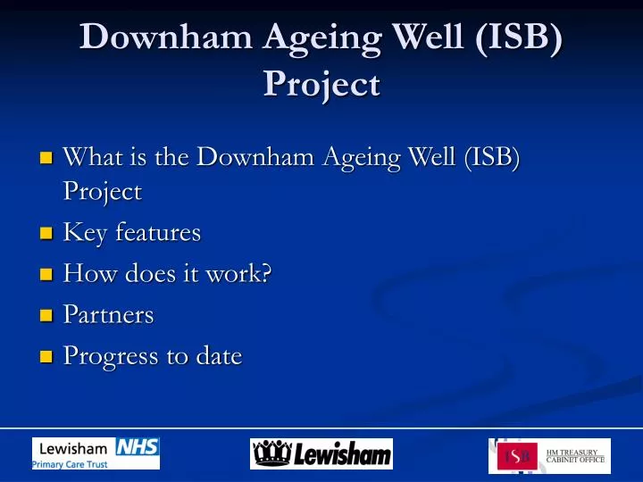 downham ageing well isb project