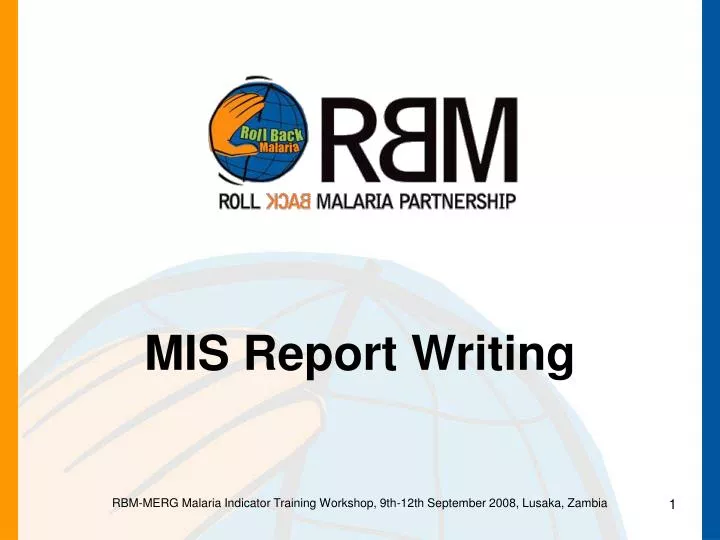 mis report writing