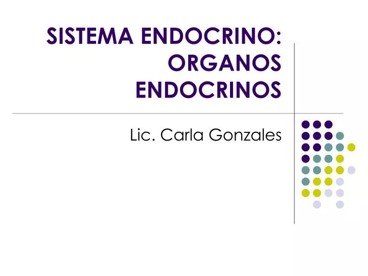 sistema endocrino organos endocrinos