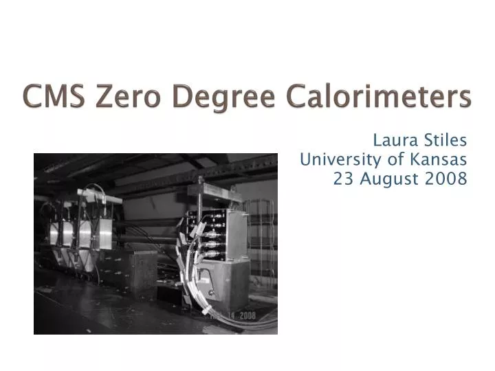 cms zero degree calorimeters