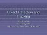 Object Detection and Tracking