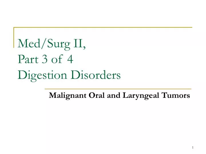 med surg ii part 3 of 4 digestion disorders