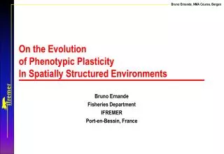 On the Evolution of Phenotypic Plasticity In Spatially Structured Environments