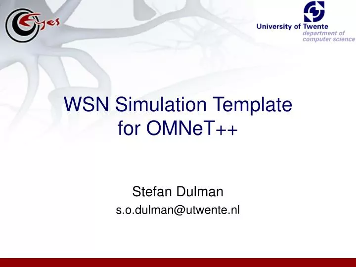 wsn simulation template for omnet