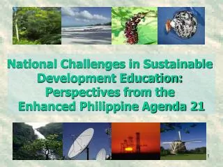 National Challenges in Sustainable Development Education: Perspectives from the Enhanced Philippine Agenda 21