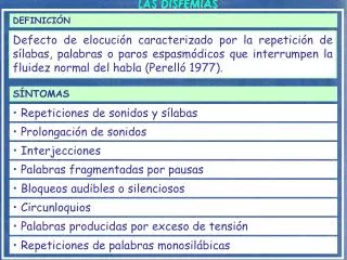 LAS DISFEMIAS