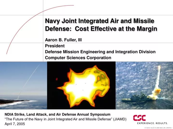 navy joint integrated air and missile defense cost effective at the margin