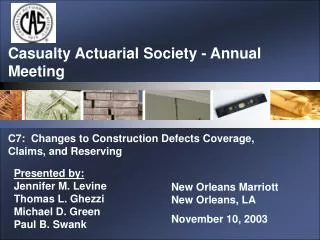 Casualty Actuarial Society - Annual Meeting