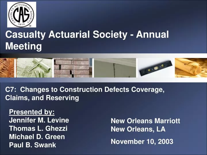casualty actuarial society annual meeting