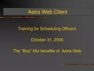 Astra Web Client