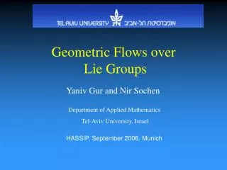 Geometric Flows over Lie Groups