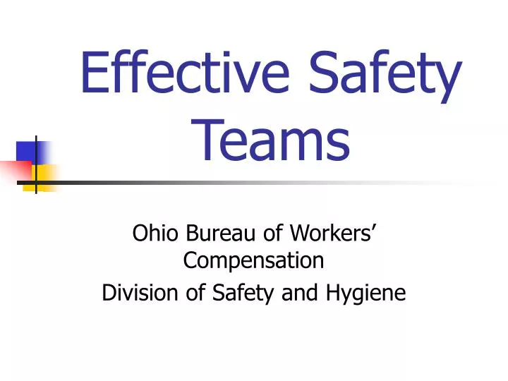 effective safety teams