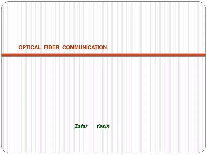 optical fiber communication