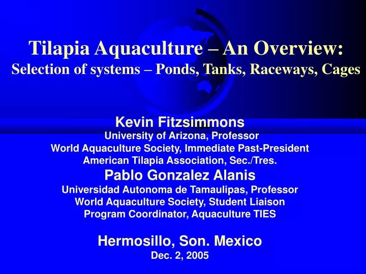 tilapia aquaculture an overview selection of systems ponds tanks raceways cages
