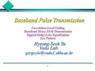 Baseband Pulse Transmission