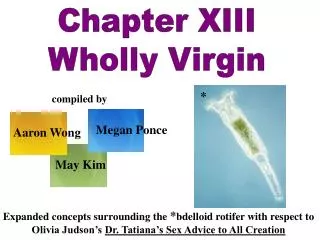 Chapter XIII Wholly Virgin