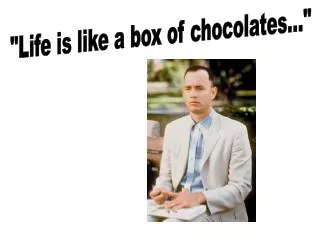 &quot;Life is like a box of chocolates...&quot;