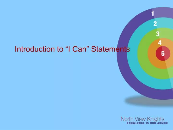 introduction to i can statements