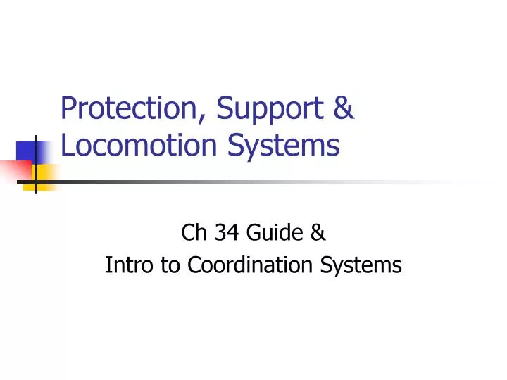 protection support locomotion systems