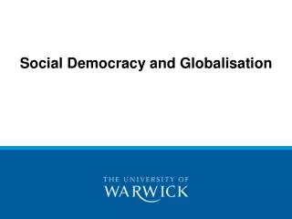 Social Democracy and Globalisation
