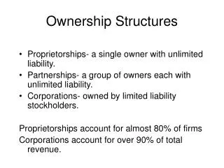 Ownership Structures