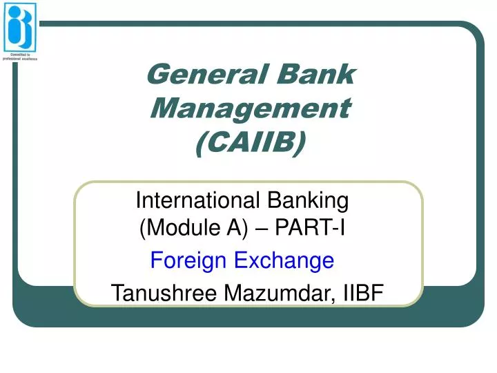 general bank management caiib