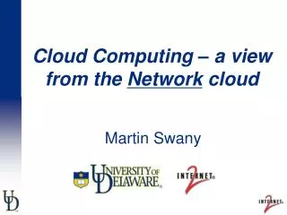 Cloud Computing – a view from the Network cloud
