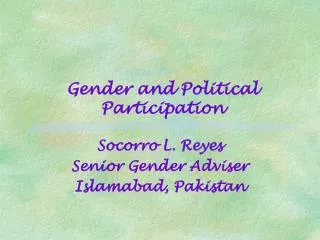 Gender and Political Participation