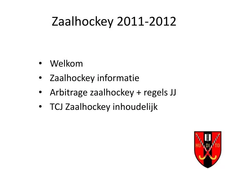 zaalhockey 2011 2012