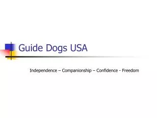 Guide Dogs USA