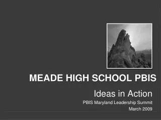 Meade High School PBIS