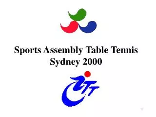 Sports Assembly Table Tennis Sydney 2000
