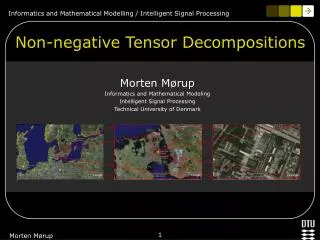 Non-negative Tensor Decompositions