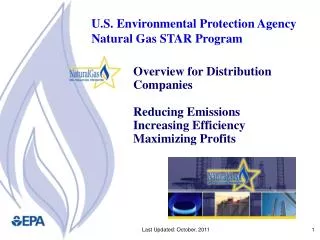 Overview for Distribution Companies Reducing Emissions Increasing Efficiency Maximizing Profits