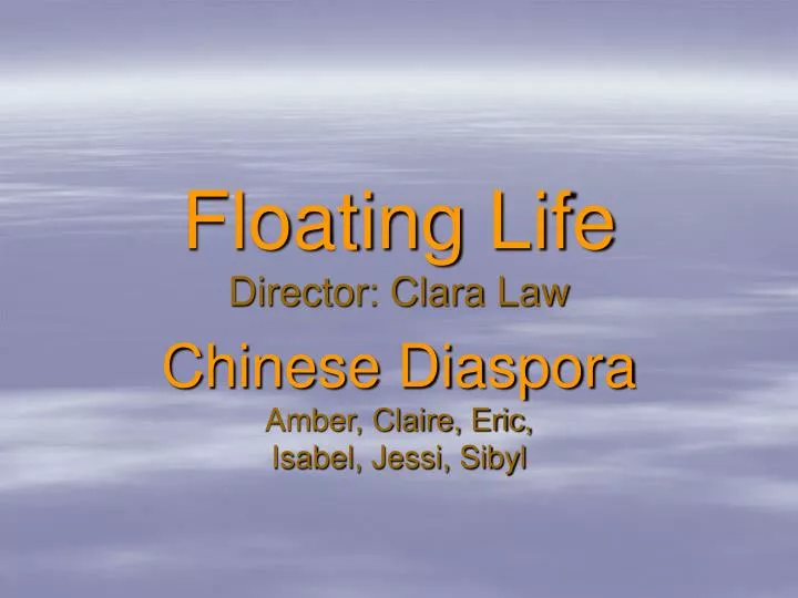 floating life director clara law