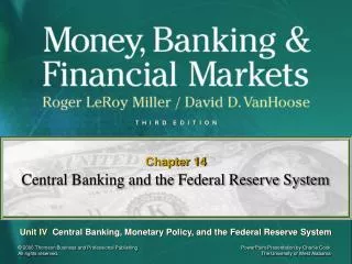 Central Banking and the Federal Reserve System