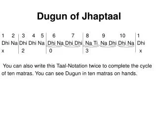 Dugun of Jhaptaal