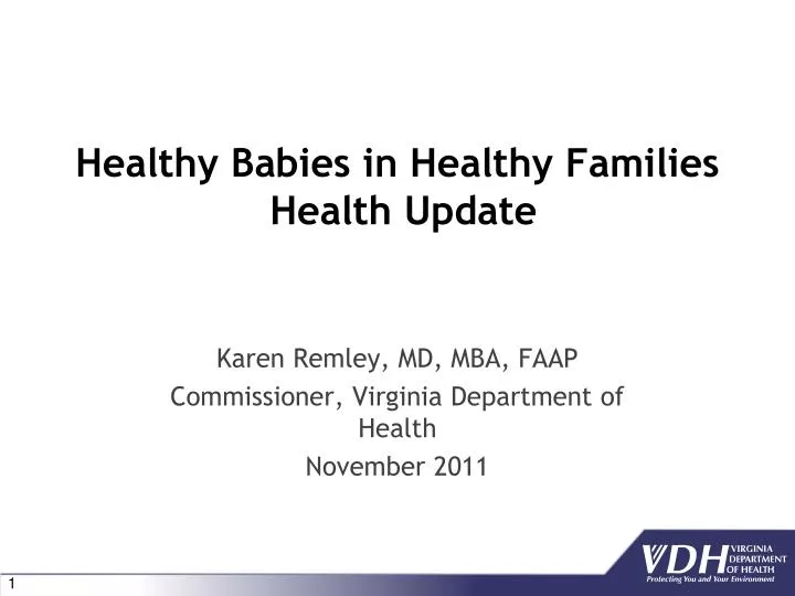 healthy babies in healthy families health update